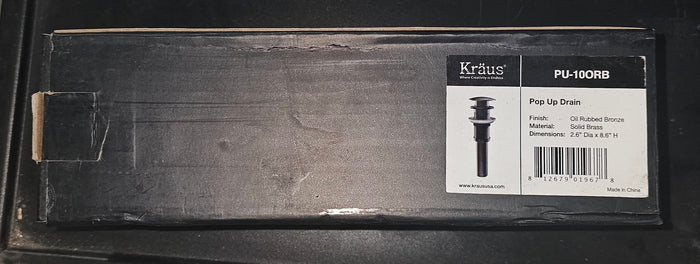 Kraus Pop-Up Drain in Oil Rubbed Bronze