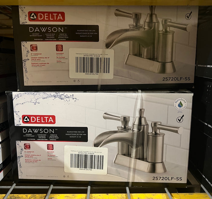 Delta Dawson Two Handle Centerset Bathroom Faucet Brushed Nickel