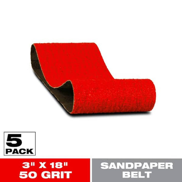 Diablo 3x18 Inch 80 Grit Sanding Belt 5 Pack