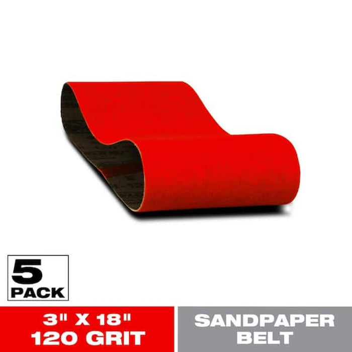 Diablo Sanding Belt 3 in. x 18 in. 120 Grit 5-Pack