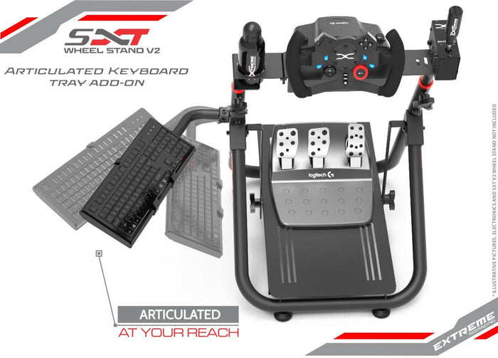 Extreme SimRacing Articulated Keyboard Tray: Fits SXT V2 Model - Fast Racer