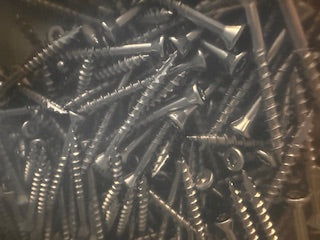 HUTTIG-GRIP 305 Stainless Steel Trim Screws – #7 x 1-5/8" – T-15 Star Drive – 25 lb Bucket (HGG7158SSTRM25)