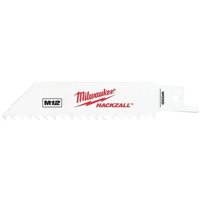 MILWAUKEE TOOL M12 Hackzall 4-Inch Wood Blade, Pack of 5