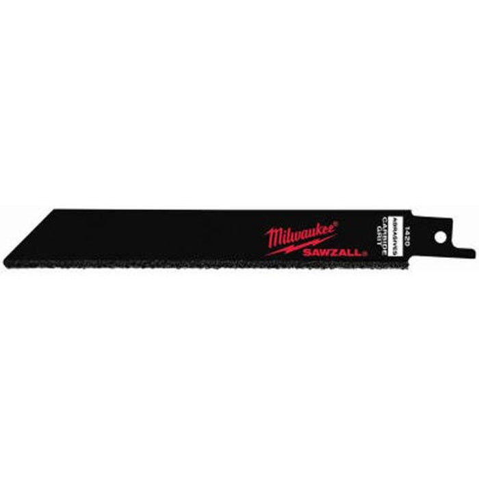 MILWAUKEE TOOL SAWZALL 6 in. Carbide-Grit Blade Pack of 1