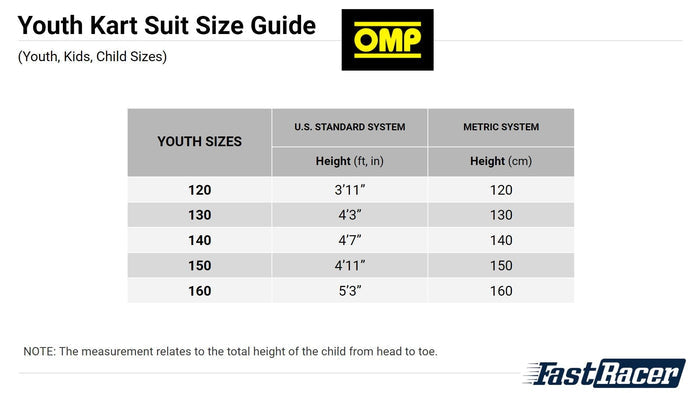 OMP RAIN - K Rainproof Karting Suit - Youth Sizes - Fast Racer
