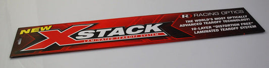 286/281 Shield Tearoffs Racing Optics X Stack For Bell BR1 , M4 , K1 , Vortex , Sport - 276 , 281 , 288 Shields - Fast Racer