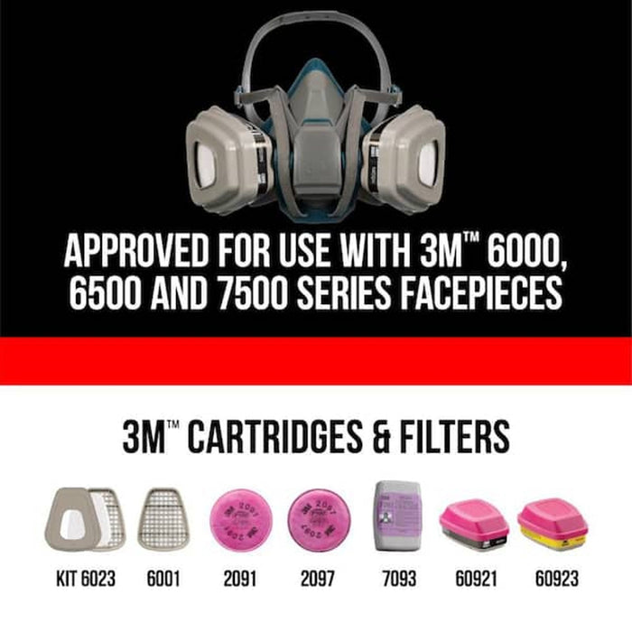3M P100 Paint Sanding Respirator 6000-Series Size 1