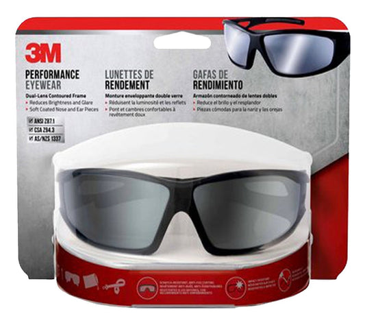 3M Safety Glasses, Anti-Fog Silver Mirror Lens, Size 3