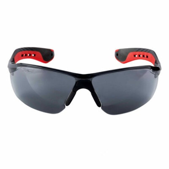 3M Safety Glasses, Black Grey, Flat Temple, Size 3