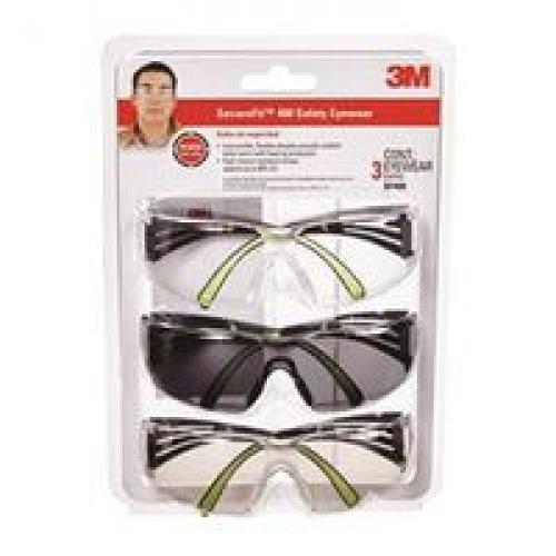 3M SecureFit 400 Anti-Fog Safety Eyewear, Adult Size