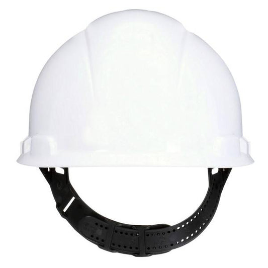 3M Vented Hard Hat White, Size 3 Pinlock