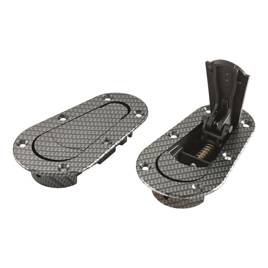 AeroCatch 120 - 3000 Carbon Look Non - Locking Hood Pins - Fast Racer