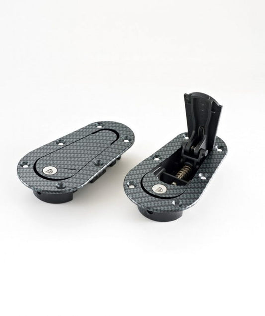 AeroCatch 120 - 3100 Carbon Look Locking Hood Pins - Fast Racer
