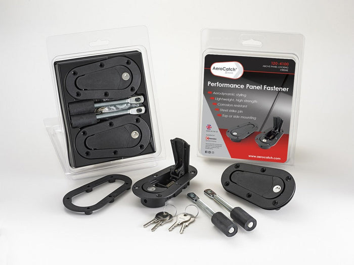 AeroCatch 120 - 4100 Xtreme Series Locking Hood Pins - Fast Racer