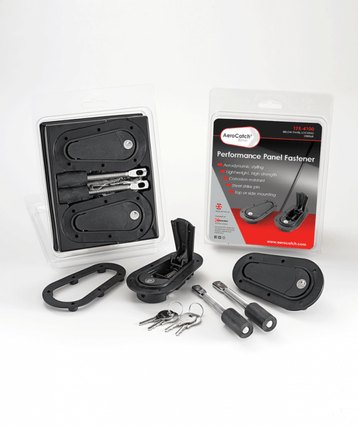 AeroCatch 125 - 4100 Xtreme Series Locking Hood Pins - Fast Racer