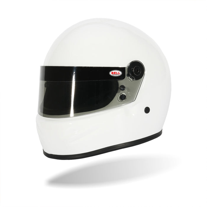 Main Left view of the Bell 1:2 Scale Mini Helmet K1 Signature / 2026 Model in White Color at Fast Racer