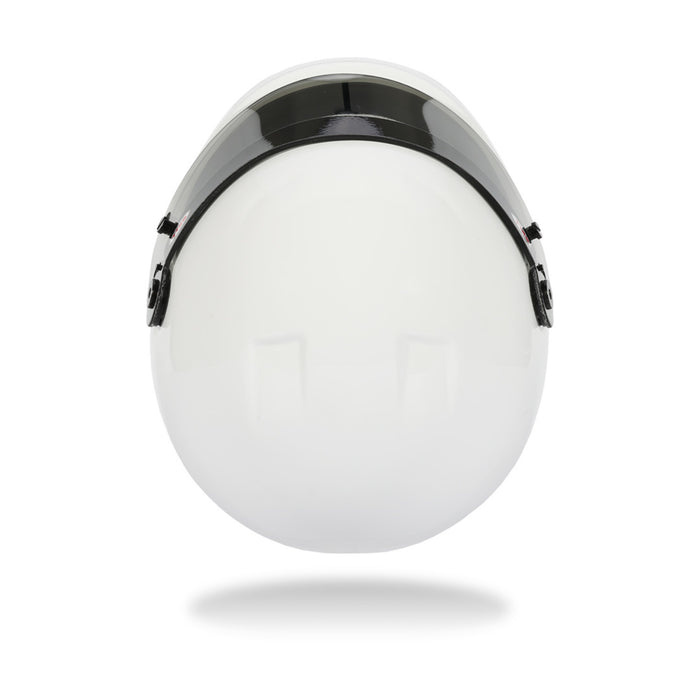 Top view of the Bell 1:2 Scale Mini Helmet K1 Signature / 2026 Model in White Color at Fast Racer