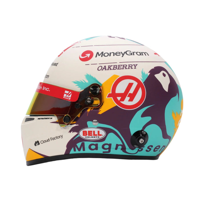 Bell 1:2 Scale Mini Helmet Kevin Magnussen 2024 Haas F1 Team - Fast Racer