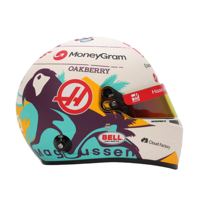 Bell 1:2 Scale Mini Helmet Kevin Magnussen 2024 Haas F1 Team - Fast Racer