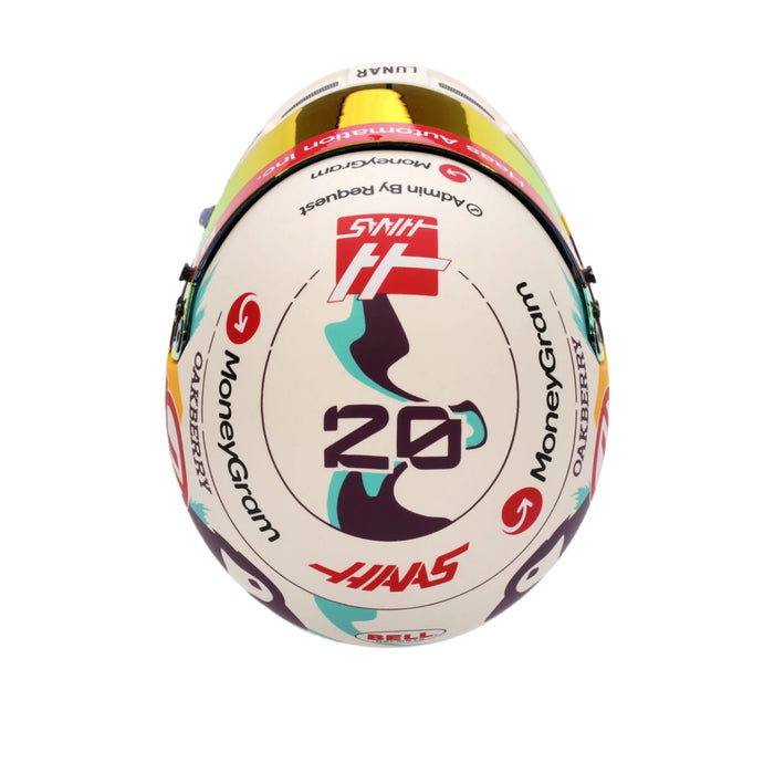 Bell 1:2 Scale Mini Helmet Kevin Magnussen 2024 Haas F1 Team - Fast Racer