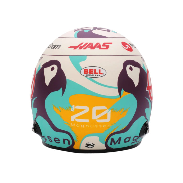 Bell 1:2 Scale Mini Helmet Kevin Magnussen 2024 Haas F1 Team - Fast Racer