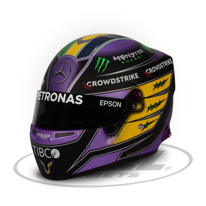 Bell 1:2 Scale Mini Helmet Lewis Hamilton Brazil GP 2021 - Fast Racer