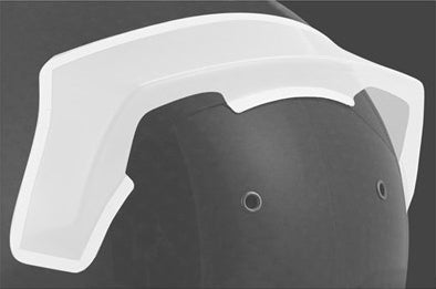 Bell V15 F1 Clear Rear Spoiler For HP7 / HP77 / RS7 / RS7K / KC7 - CMR / KC7 - EV Helmets - Fast Racer