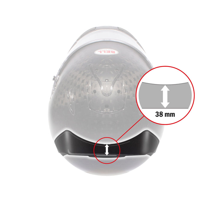 Bell V15 F1 Clear Rear Spoiler For HP7 / HP77 / RS7 / RS7K / KC7 - CMR / KC7 - EV Helmets - Fast Racer