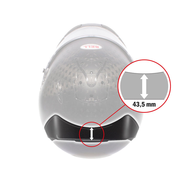 Bell V15 F1 Clear Rear Spoiler For HP7 / HP77 / RS7 / RS7K / KC7 - CMR / KC7 - EV Helmets - Fast Racer