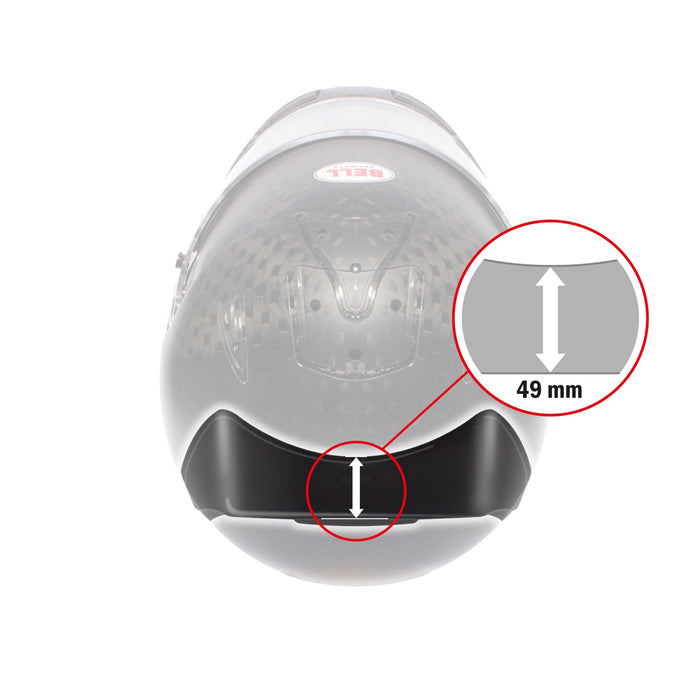 Bell V15 F1 Clear Rear Spoiler For HP7 / HP77 / RS7 / RS7K / KC7 - CMR / KC7 - EV Helmets - Fast Racer