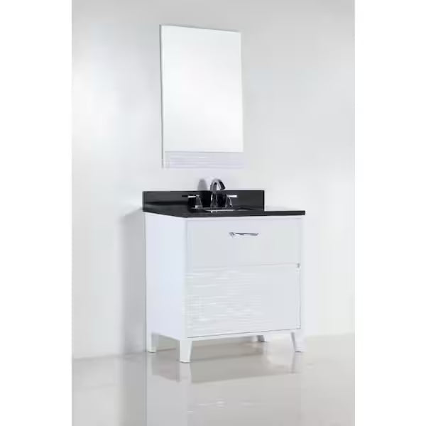BellaTerra 22in W X 33.5 Wood Framed Mirror
