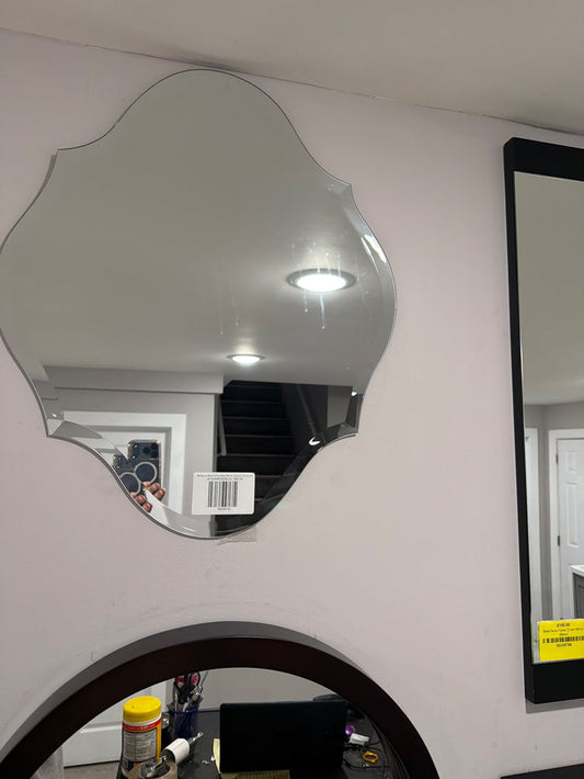Bellaterra Round Frameless Mirror, 22-Inch, 22" by 22"