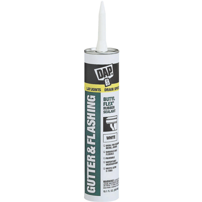 BUTYL-FLEX White Gutter & Flashing Rubber Sealant 10.1 Oz
