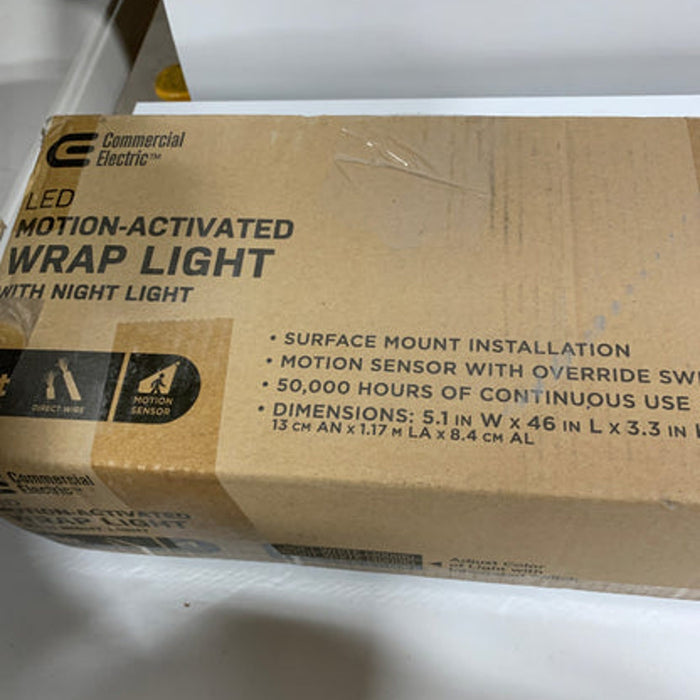 Commercial Electric 4 Ft LED Wrap Garage Light with Motion Sensor & Night Light