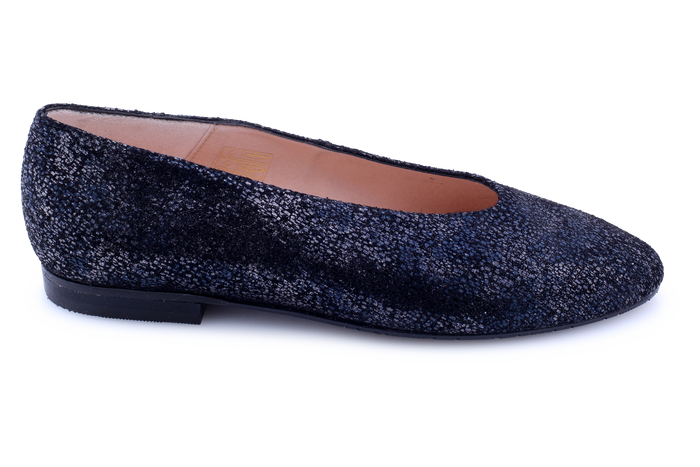 Black Sparkle Suede / 35