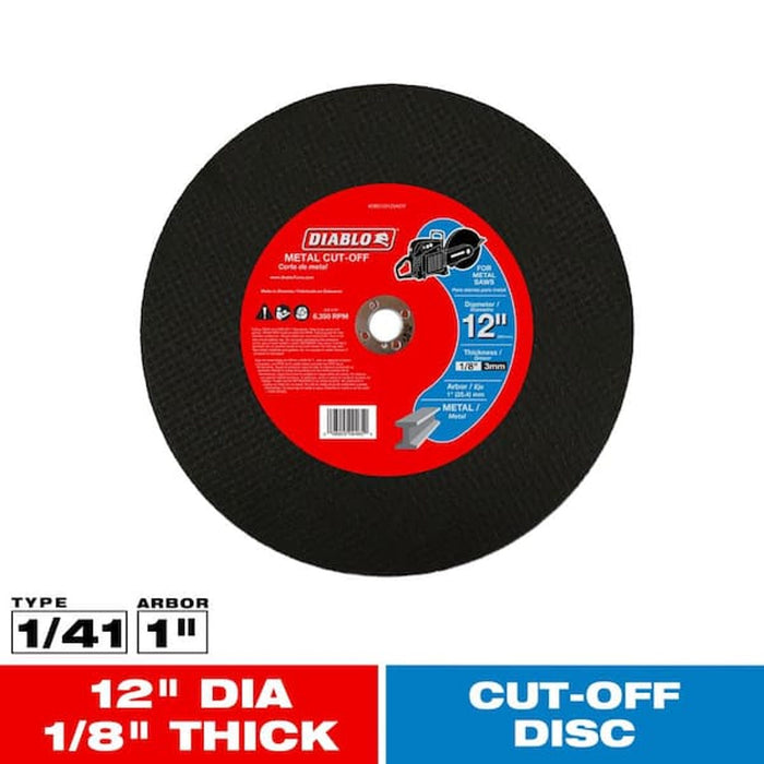 Diablo 12 in. High Speed Metal Cut-Off Disc