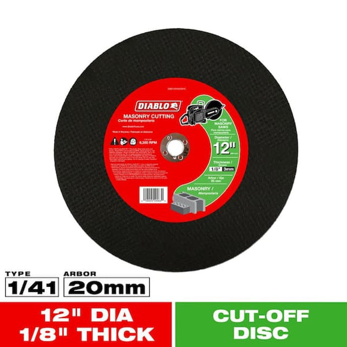 Diablo 12 in. High Speed Metal Cut-Off Disc