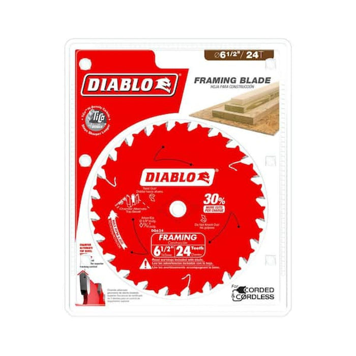 DIABLO 24T Demo Demon 6-1/2 Inch Saw Blade