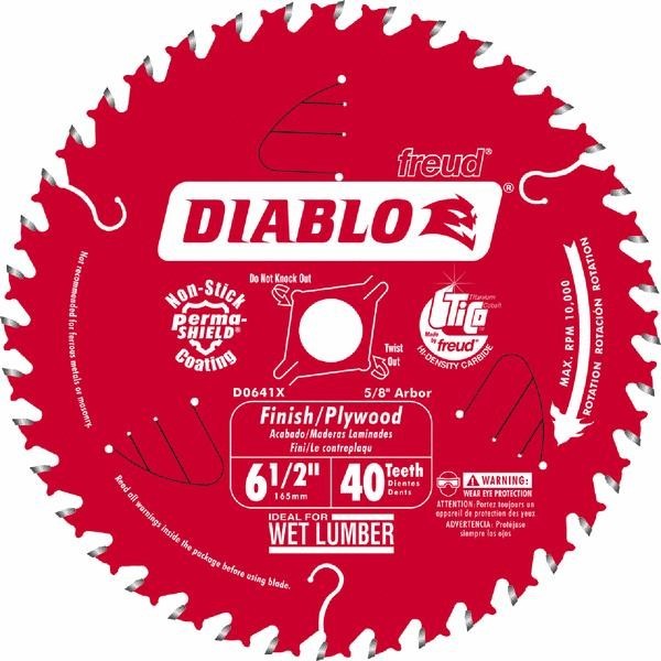 DIABLO 32T Carbide Saw Blade 6-1/2 Inch - 5/8 Arbor