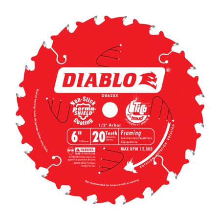 Diablo 6 in. Framing Blade 20 Teeth TiCo Carbide