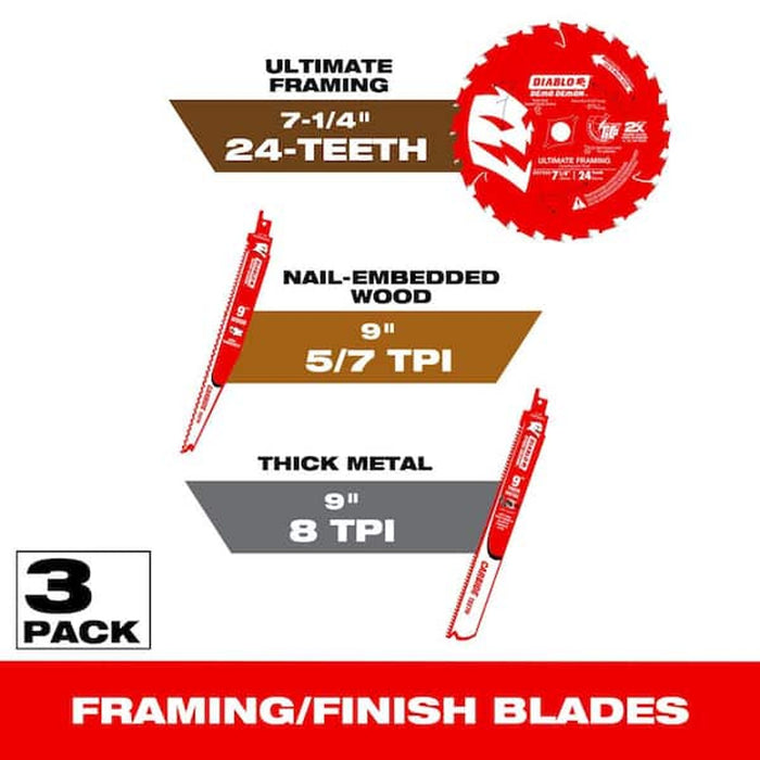 Diablo 7-1/4 in 24-Tooth Demo Demon Carbide Saw Blade