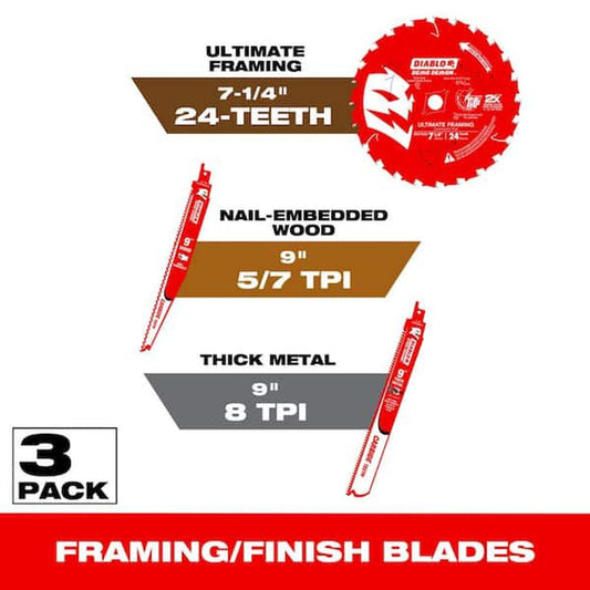 Diablo 7-1/4 in 24-Tooth Demo Demon Carbide Saw Blade