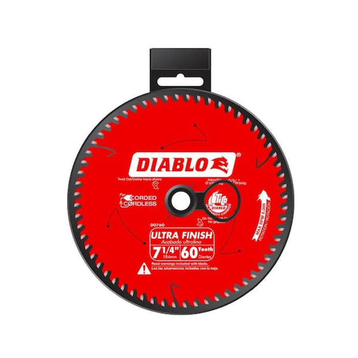 Diablo 7-1/4 in. 60 Tooth Ultra Finish Saw Blade