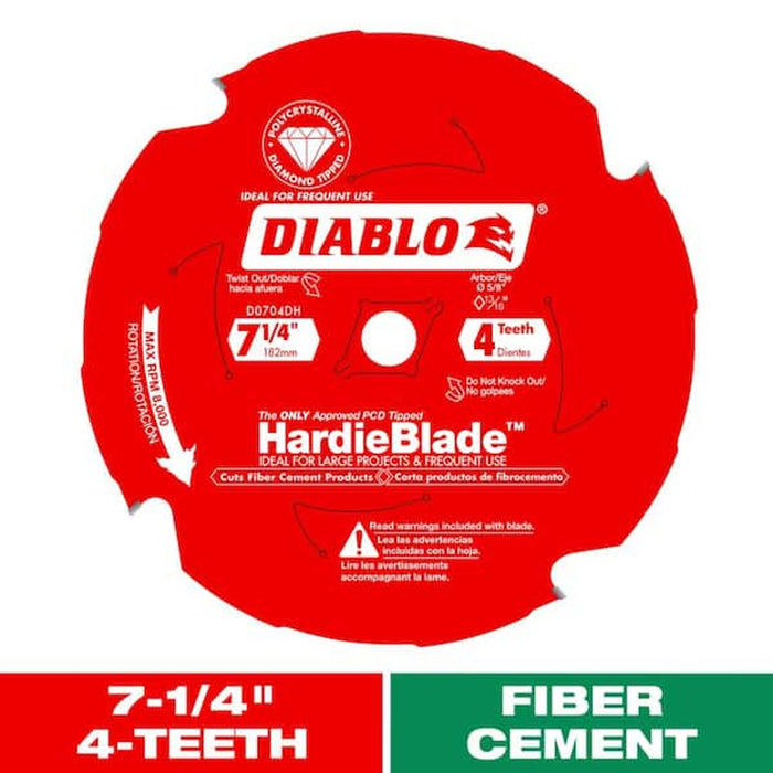 DIABLO 7-1/4 Inch 4T HardieBlade Saw Blade