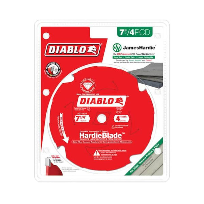 DIABLO 7-1/4 Inch 4T HardieBlade Saw Blade