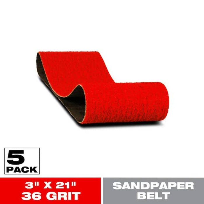 Diablo Sanding Belt 3 in. x 21 in. 36 Grit 5-Pack