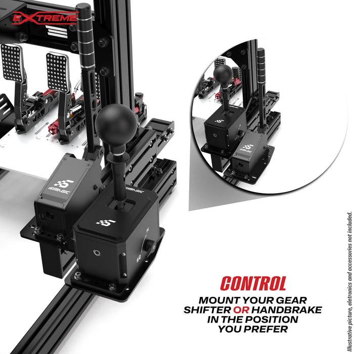 Extreme SimRacing Handbrake Add On For Gear Shifter Mount AX80 - Fast Racer