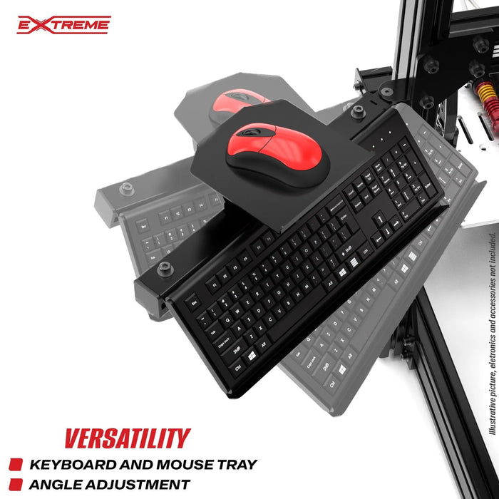 Extreme SimRacing Keyboard And Mouse Mount For AX80 or any Aluminum Chassis 80X40 - Fast Racer