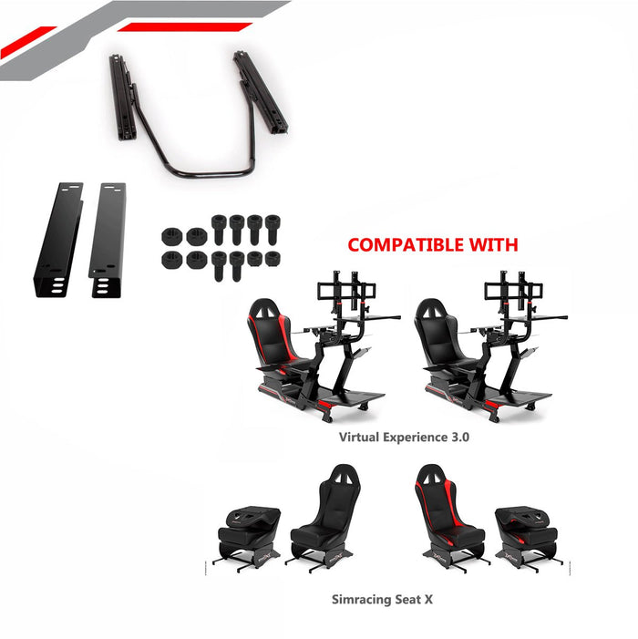 Extreme SimRacing Rail Adjustment Upgrade Kit For Virtual Experience 3.0 / Sim Racing Seat X - Fast Racer
