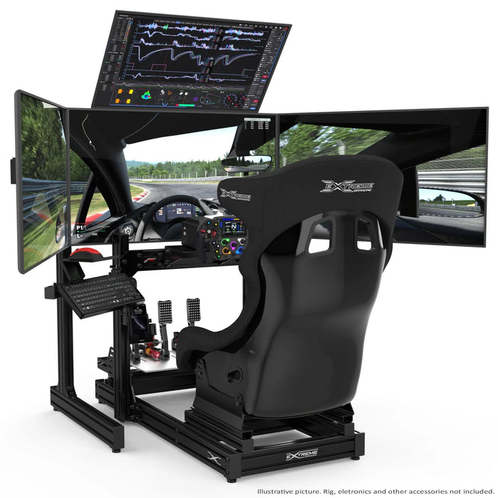 Extreme SimRacing Top Screen Add On For Aluminum Profile TV Stand - Fast Racer